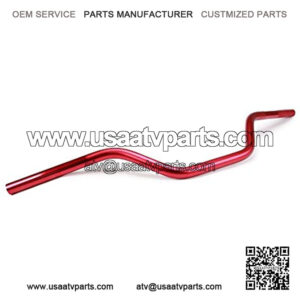 Motorcycle Handlebar 7/8" 22mm Mid Handlebars Aluminum Handle Tubes Compatible With Dirt Bike Pit Bike Motorcycle Quad ATV Red