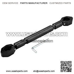 Motorcycle Balance Bar, Motorbike Balance Handlebar Cross Bar, ATV Handlebar Crossbar Aluminum Alloy (Black)