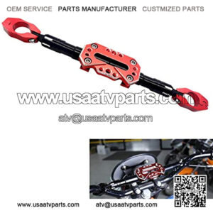 22mm Motorcycle Handlebar Cross Bar Handlebar Reinforce Lever Adjustable Balance Lever for Motocross Dirt Bike ATV(red)