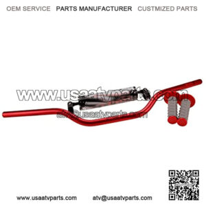 Motorcycle Handlebar 7/8" 22MM Universal Handlebar Crossbar With Foam Pad Compatible With CRF YZF KXF KLX Dirt Bike ATV(Red)