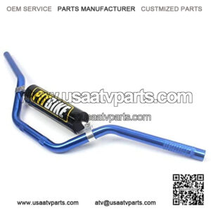 Handle Bar with Foam Pad 7/8" 22MM Handlebar Compatible with CRF YZF KXF KLX RMZ DRZ Pit Dirt Bike Motocross ATV Quad Blue
