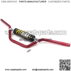 Handle Bar with Foam Pad 7/8" 22MM Handlebar Compatible with CRF YZF KXF KLX RMZ DRZ Pit Dirt Bike Motocross ATV Quad RED,5% coupon applied at checkout,with coupon