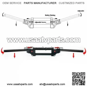 7/8" 22mm Adjustable Anti Vibration Handlebars For Yamaha Banshee YFZ350 YFZ450R