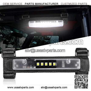 UTV Interior Light Universal Roll Bar Mount LED Light Utility Roll Cage Light Courtesy Light Interior Dome Light for UTV ATV Polaris RZR Can-Am Truck Car Off Road Vehicle