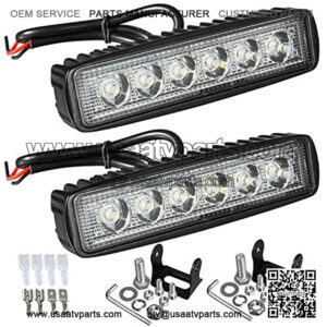 6" LED Light Bar White 36W 6500K Super Bright Spot Work Light Pods Single Row Off Road Driving Light Fog Light Boat Light Waterproof SUV ATV 4WD Car Truck Golf Cart 12V 24V IP67 (2pcs)