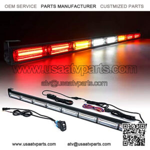 36" COB LED Chase Strobe Light Bar, Offroad Safety Flashing Rear Lightbar w/ Brake, Reverse and Turn Signal Light for UTV, ATV, Polaris RZR, Maverick X3, Yamaha, Quad, Jeep - RRYWWYRR