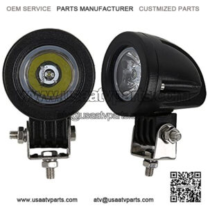 2Pcs 10W Spot Mini LED Work Light 2 Inch Round LED Driving Lights Fog Lights for Motorcycle Motorbike Bike Dirt Bike Truck ATV UTV