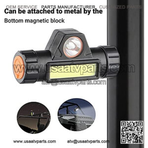 2PCS Universal Roll Bar Mount LED Light, Klutchtech Interior Dome Light Work Light for UTV ATV Golf Car Truck Off-Road Pickup Boat-Orange