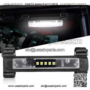 UTV Interior Light Universal Roll Bar Mount LED Light Utility Roll Cage Light Courtesy Light Interior Dome Light for UTV ATV Can-Am Truck Car Off Road Vehicle