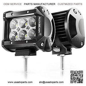 4" LED Pods 18W Flood LED Light Bar 1800lm Driving Light Off Road Lights for SUV ATV UTV Trucks Pickup Boat (Pack of 2)