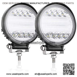 LED Light Bar, OFFROADTOWN 5inch 144W Round LED Lights Offroad Pod Lights Spot Flood Combo Beam LED Work Light Fog Lights Driving Light Waterproof for Truck SUV ATV UTV Boat Hunters