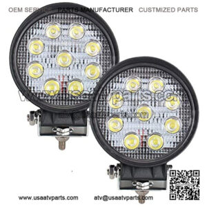 Driverwish 2Pcs LED Work Light 48W 4 Inch Flood LED Light Bar for Tractor Offroad Truck ATV UTV SUV Driving Lamp Daytime Running Light