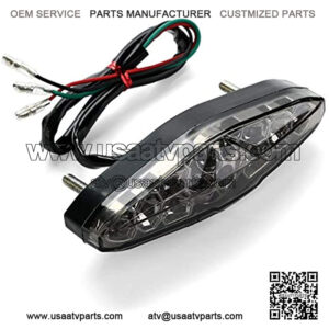 Motorcycle Led Brake Running License Plate Tail Light 12V Universal for Quad ATV Dirt Bike Custom Chopper