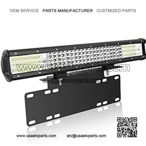 LED Light Bar, 20 inch 510W Quad Row Spot Flood Combo Beam Driving Off Road Lights with License Plate Mounting Bracket for Truck Car ATV SUV 4x4 Boat Work Lamp 12V 24V