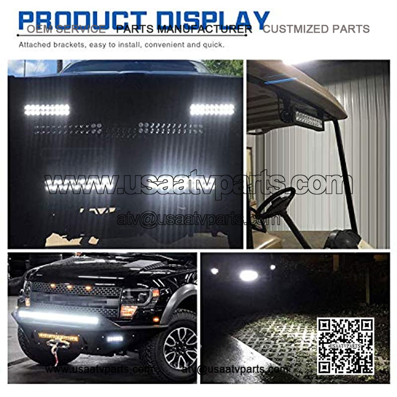 72W Led Light Bar Flood Light Magnetic Work Light Cigarette Lighter Waterproof Driving Light Off Road Light with Rocker Switch Wiring Harness for Ford Boat Light Truck SUV UTE ATV UTV 12V 24V - Image 2