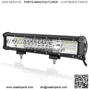 15 inch 216W Triple Row Spot Flood LED Light Bar Waterproof LED Work Diving Lights for Off Road Jeep ATV AWD SUV 4WD 4x4 Pickup