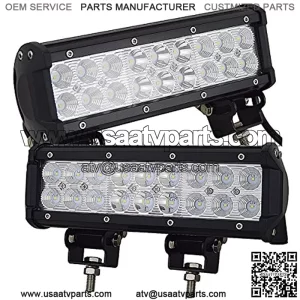 9 in 54W LED Light Bar Spot Flood Combo Beam 5400LM for Offroad Pick up Trucks SUV 4WD AWD ATV UTV Boat Van Wagon Van Camper F150,2Pcs