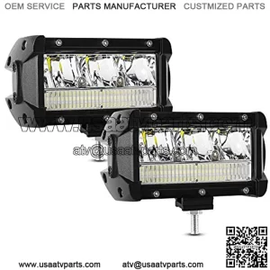 LED Light Bar AAIWA 5Inch 72w Driving Fog Light Flood Spot Combo Beam LED Bar IP68 Waterproof for Off Road Vehicle ATV SUV UTV 4WD Boat