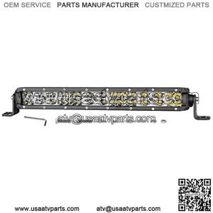 Led Light Bar, Auto Power Plus Ultra Slim Off Road Light Bar Dual Row Driving Fog Lights LED Work Lights Waterproof led pod Lights for Off Road Truck UTV ATV SUV Car (12" 108W Slim Light Bar)