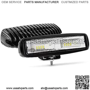 15021F-B LED Light Bar 2PCS 6 Inch 48W Flood Driving Fog Light Off Road Lights Boat Lights driving lights Led Work Light SUV Jeep Lamp