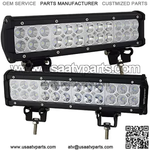 2Pcs 12 inch 72W Flood Spot Combo Beams Led Work Light Bar 7200LM for ep off road Van Camper Wagon ATV AWD SUV 4WD 4x4 Pickup Van Off-road Boat Vehicle 10-30V IP67 Waterproof