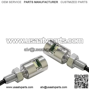 (2) 12V White 5730-SMD Bolt-On LED License Plate Lights Compatible With Car Truck ATV Motorcycle Bike, etc (Chrome Finish)