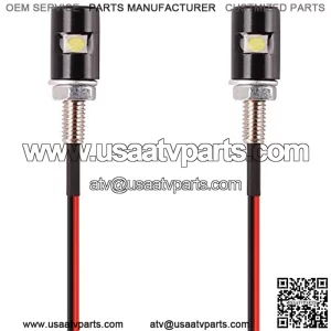 [Upgraded Version] 2PCS License Plate Light 5050 SMD LED Bulb Screw Bolt LED Waterproof Number Plate Light for Car Motorcycle Motorbike Truck RV ATV-Cool White