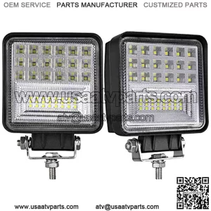 LED Pods, Moso LED 2 pcs 4 inch LED Fog Light Spot Flood Combo Light Cube Light Work Light Driving Light LED Light Bar for Truck ATV UTV SUV Marine Boat Tractor