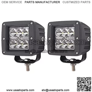 Glotech Spot Led Light Bar [2 Pack] 24W Cree Led Cube Lights Waterproof 12Volt Led Driving Lamp Off Road Lighting for Trucks Jeep ATV UTV Car