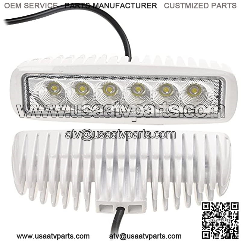 Slim 2 Pack 18W Off Road Led Work Light Bar 6.2 Inches 6500K LED Flood Light Bar for ATV SUV Jeep Boat Truck White - Image 4