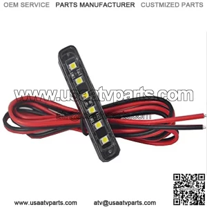 1x Waterproof Plate light with 6 White LED For License Plate Light,Backup Light ,tail light or Brake Light for Motorcycle Bike ATV Car RV SUV