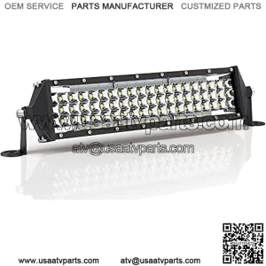 12 Inch LED Light Bar 264W, IP67 Waterproof Five Rows Spot & Flood Combo Beam LED Fog Light Bar for Truck, ATV, UTV, SUV, Tractor, Boat, etc.