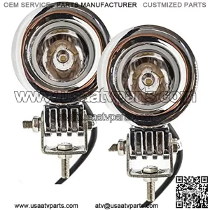 OZ-USA  20w LED Lights spot Motorcycle Cruiser Fog hid Passing Running White vn