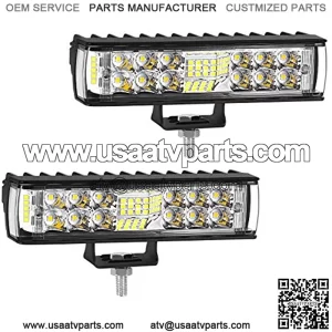 6 Inch LED Light Bar 12V 2PCS 36W Led Pods Flood Spot Off Road Driving Fog Lights for Trucks Boat ATV