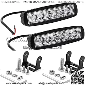 6inch Led Backup Lights 18W 6000K LED Reverse Tractor Work Lights Bar 12V For golf cart,ATV, SUV, Jeep Wrangler, lawn mower, Go-Kart