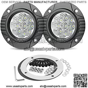 Teochew-LED 54W Barra de Luz para Jeep Truck Tacoma Parachoques ATV UTV, 2 Piezas