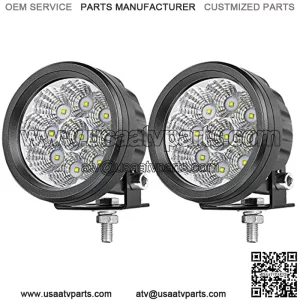 OFFROADTOWN - 2 unidades de 3.5 pulgadas 90 W LED luz de conduccin todoter, barra de luz LED de trabajo redonda antiniebla para todoter, camin, SUV, ATV, UTV, construccin, camping, cazadore