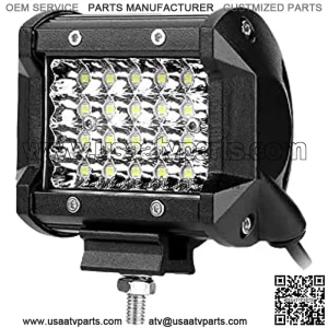 SeeSoon Barra de luz LED,10pcs 4 Pulgadas 60W para focos de inundacin Luces de Trabajo LED Resistentes al Agua para Conducir en Todo TerBarco camin SUV ATV (1PCSx72w)
