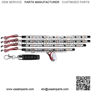 Golf Cart Underglow Light for Golf Cart EZGO Yamaha Club Car - IP68 Waterproof Underbody LED Light Set with Wireless Controller