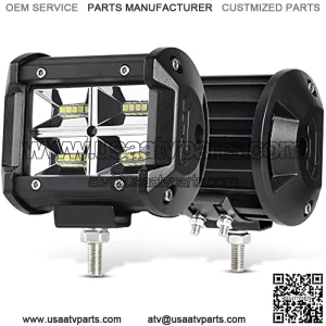 LED Light Bar 4 inch 48W LED Light Pods Spot LED Bar Dual Rows Off Road Driving Fog Light IP68 Waterproof for Truck SUV ATV Marine Boat 4WD