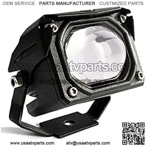 60W 6000LM LED Spotlight Len Motorcycle Driving Fog Light,Yellow White Far Near Light Flash LED Work Light Pod for Motorcycle ATV UTV SUV Car Tractor Forklift Truck Boat (1Pcs)