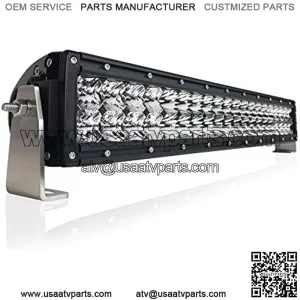 Black Oak 20- Inch Dual Row LED Light Bar - Combo, Spot and Flood Optics - Waterproof Lighting for Off-Road Trucks, Jeep, ATV, UTV, Boats, Fog Driving Work Light, Pro Series 2.0