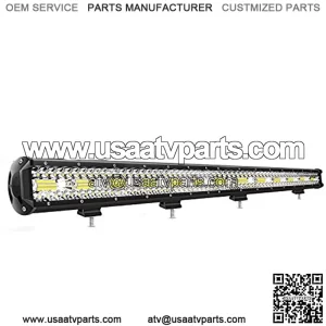 18026C-A 37Inch 780W Triple Row Flood Spot Combo Bar 78000LM Driving Waterproof Led Work Light Off-Road Truck Car ATV SUV Jeep Cabin Boat, 37Inch Triple Row Light bar