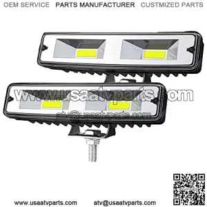 6 Inch Automotive Led Flood Light Bar - 48W 10000Lm Led Light Bar 12V/24V SUV Driving Fog Light Waterproof Off Road Day Runing Lights Pods Lights Headlight for Trucks Off Road ATV UTV, 2 Pack