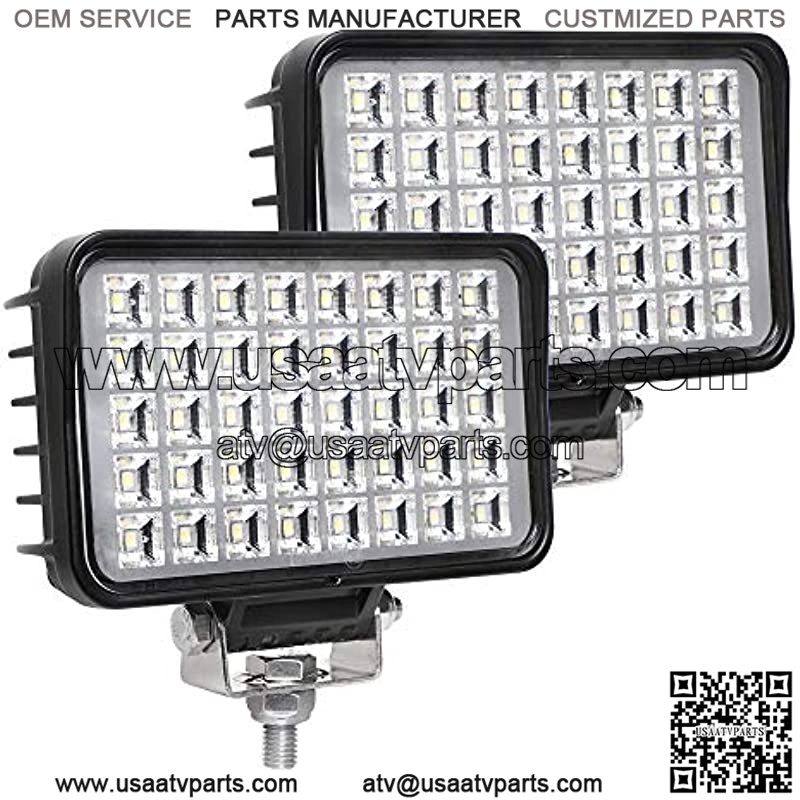 New 6 Inch Led Work Light for Truck, 80W 6800Lumens Flood Light Off Road Light for Jeep Tractor SUV ATV, 12/24V