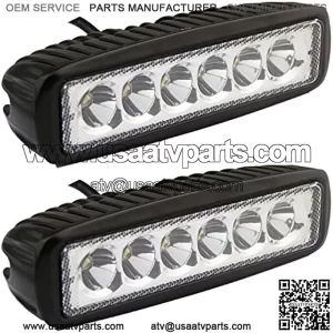 Senlips Led Light Bar 2PCS 18W Spot Led Fog Lights Off Road ATV Boat Trucks Waterproof Lights Led Driving Work Lamp for Vehicle Accessories