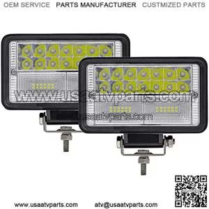 LED Tractor Lights 2PCS Approx 6Inch Combo Beam Driving Lights Work Auxiliary Lights fit for Tractor Truck Equipment Vehicle Pickup UTV ATV Golf Cart