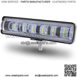 5.7inch LED Light Bar 2 Function in 1 Daytime Running Fog LED Light/Xenon White,Brake Reverse Turn Signal Light/Blue+Red for Trucks Car Pickup ATV Jeep Motorcycle Boat Golf Cart.1-Pack.