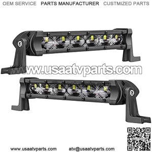 Slim LED Light Bar 2 PCS 6 Inch 36W Single Row LED Light Bars LED Driving Lights LED Pods Light LED Fog Lights Off Road Lights with Spot Beam for Truck SXS Motorcycle UTV ATV