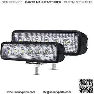 2Pcs 48w Car LED Light Bar, 8,000lm Work Lights LED Pods Car Fog Lights Off Road Led Lights Driving Lights Headlight Fits for Trucks Off Road ATV UTV Golf Cart Trailer